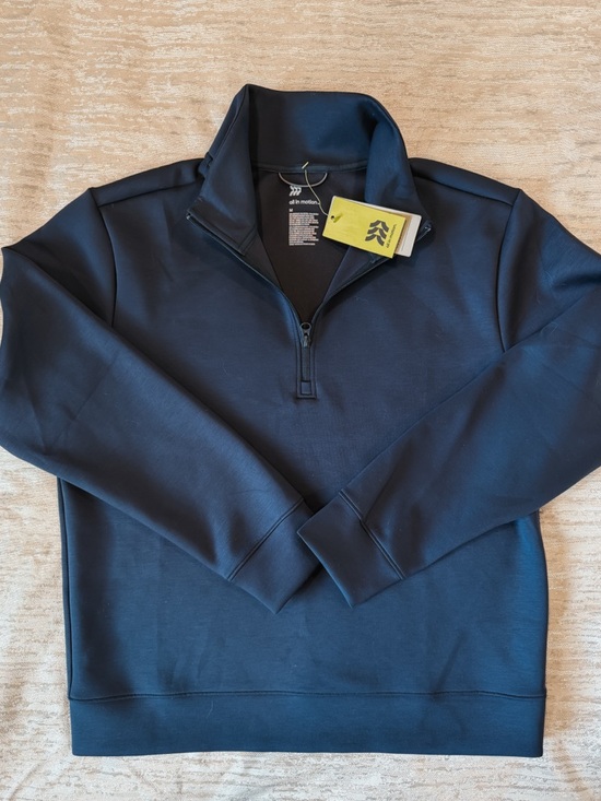 all in motion Tops - All in Motion Navy Blue 1/2 zip pullover sweatshirt NWT size M